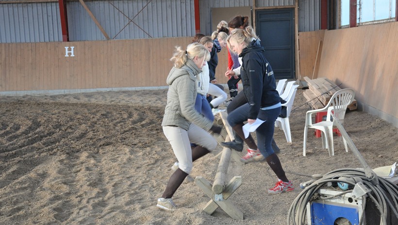 Balance og koordination af rytter
